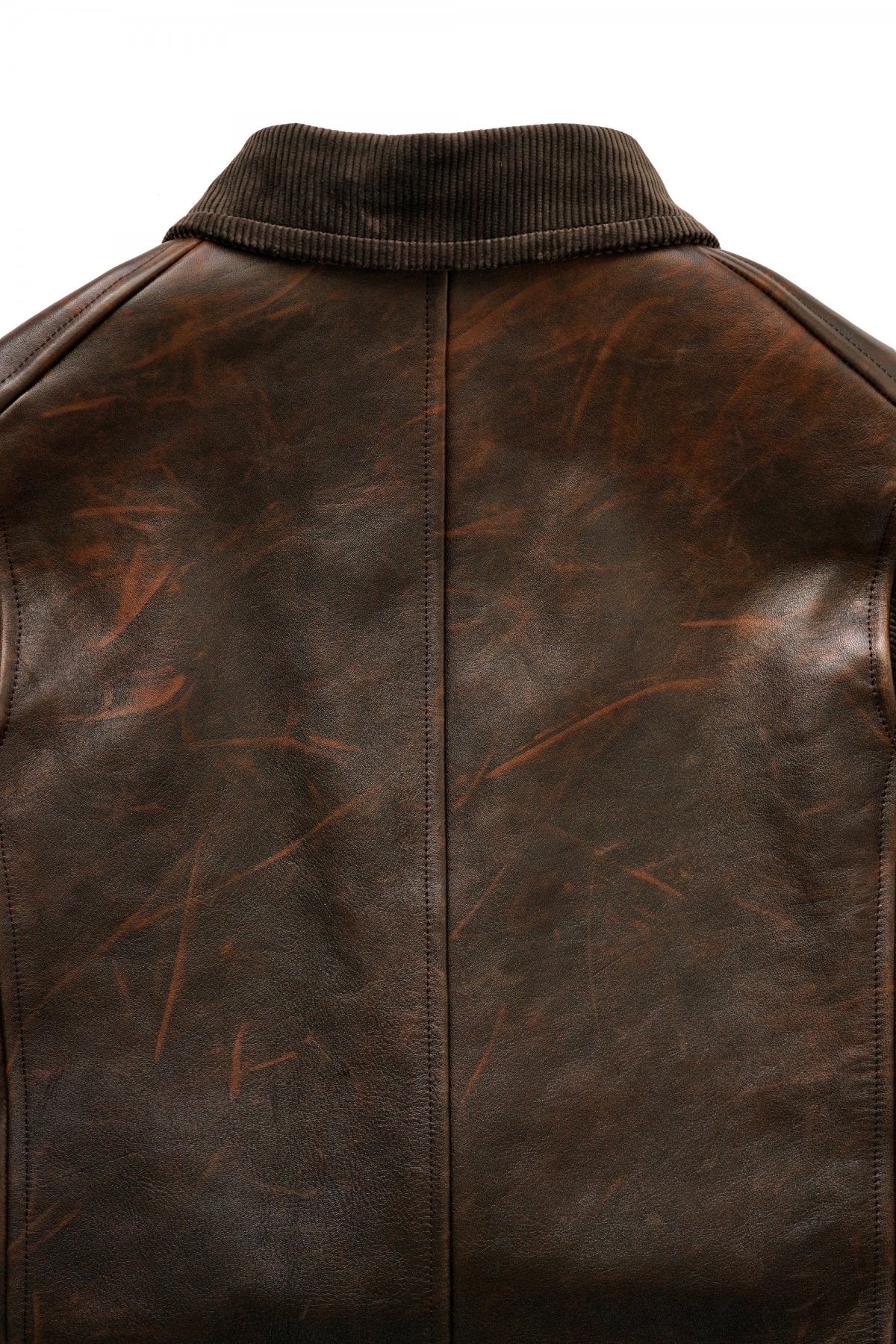 Nigel Cabourn - CANADIAN WORK LEATHER JACKET - BROWN