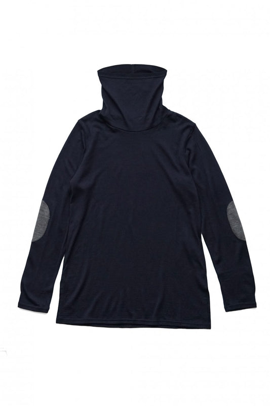 Nigel Cabourn woman - TURTLE NECK(SOFT WASHABLE WOOL) - NAVY