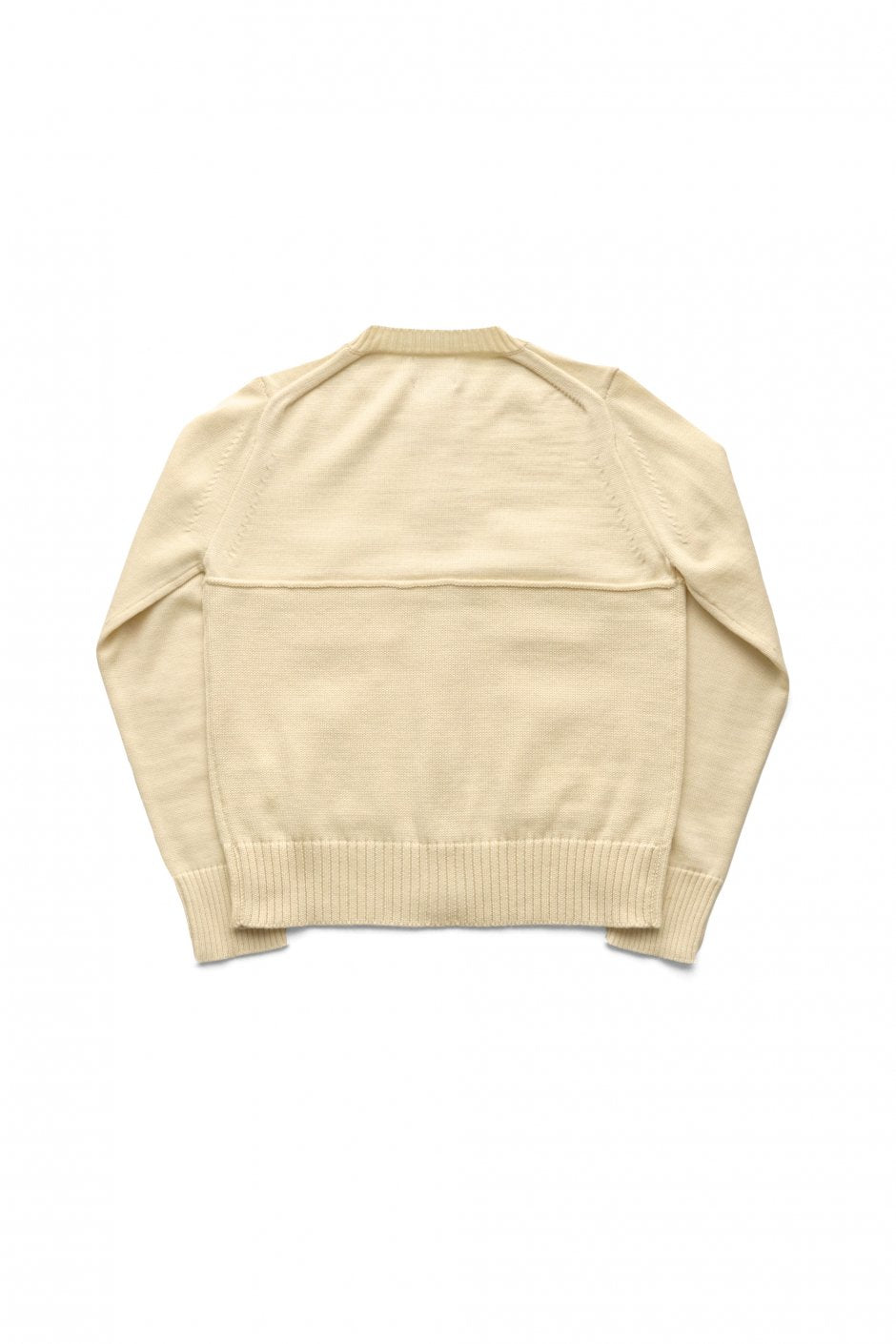 Nigel Cabourn woman - GAUGE MIX CARDIGAN - IVORY