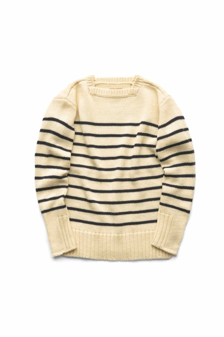 Nigel Cabourn woman - STRIPED KNIT - NAVY