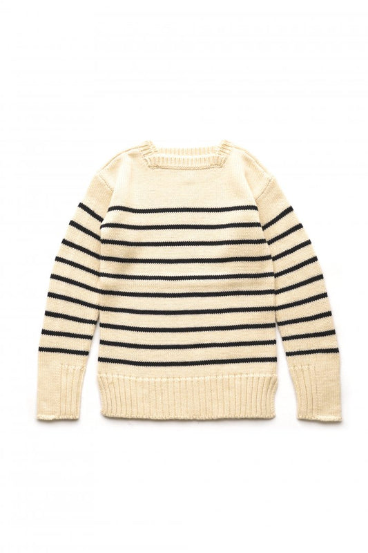 Nigel Cabourn woman - STRIPED KNIT - NAVY