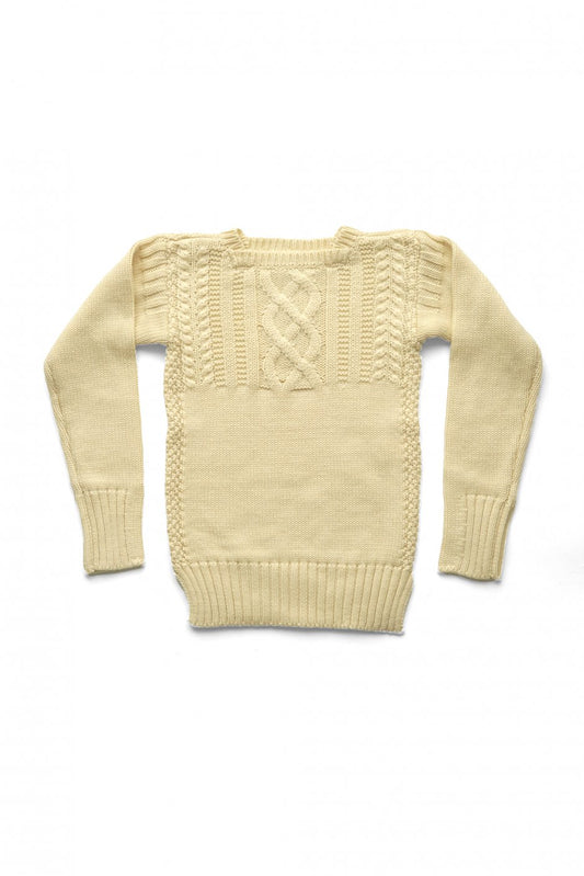 Nigel Cabourn woman - CABLE KNIT - IVORY