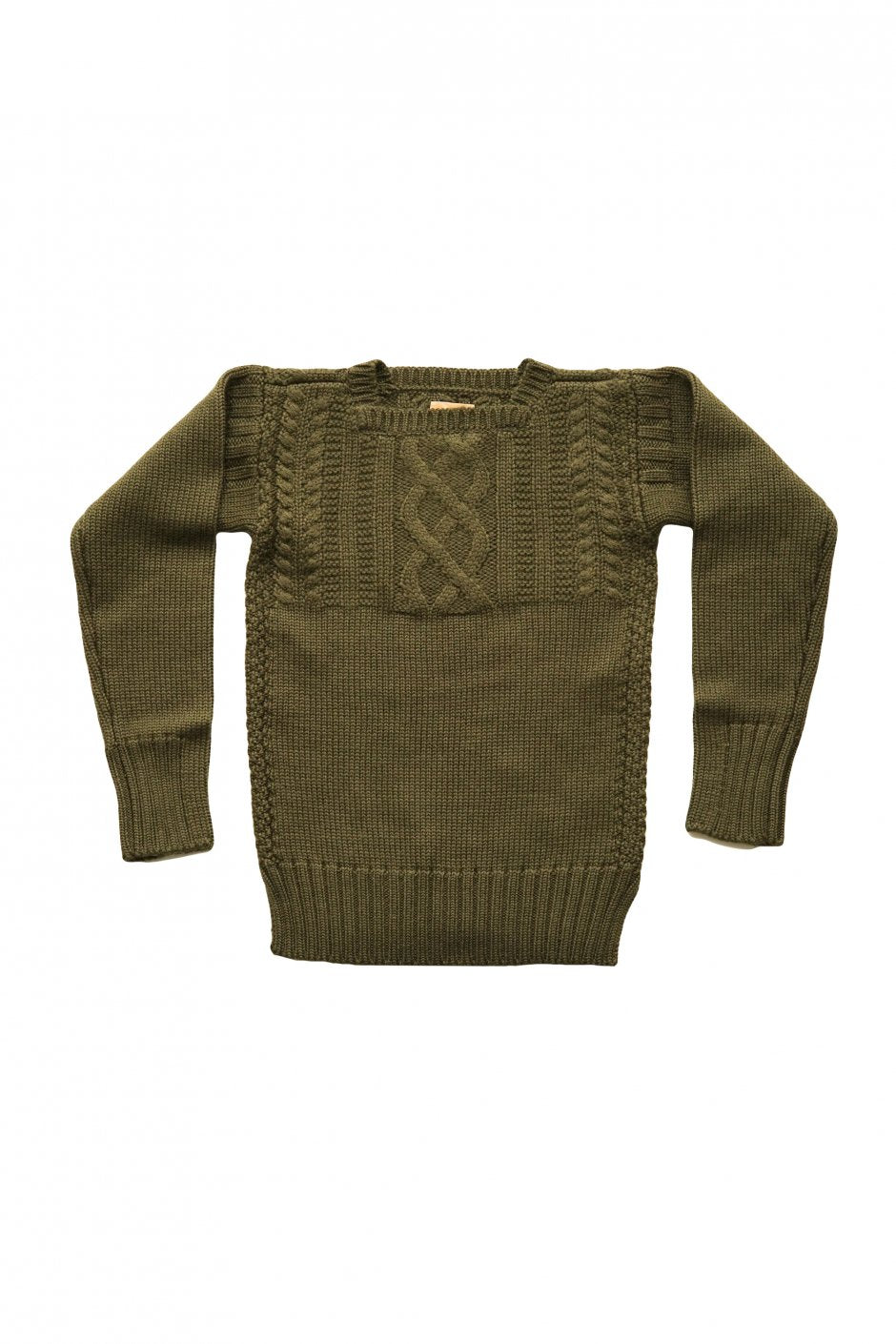 Nigel Cabourn woman - CABLE KNIT - GREEN