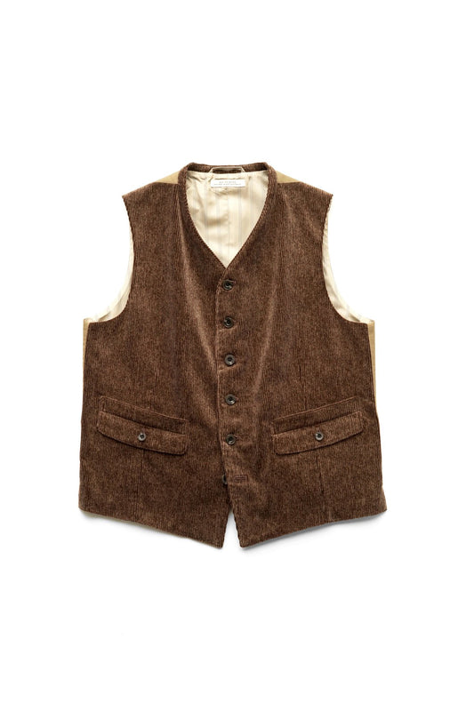 OLD JOE - DOUBLE POCKET GENTS VEST - BARK