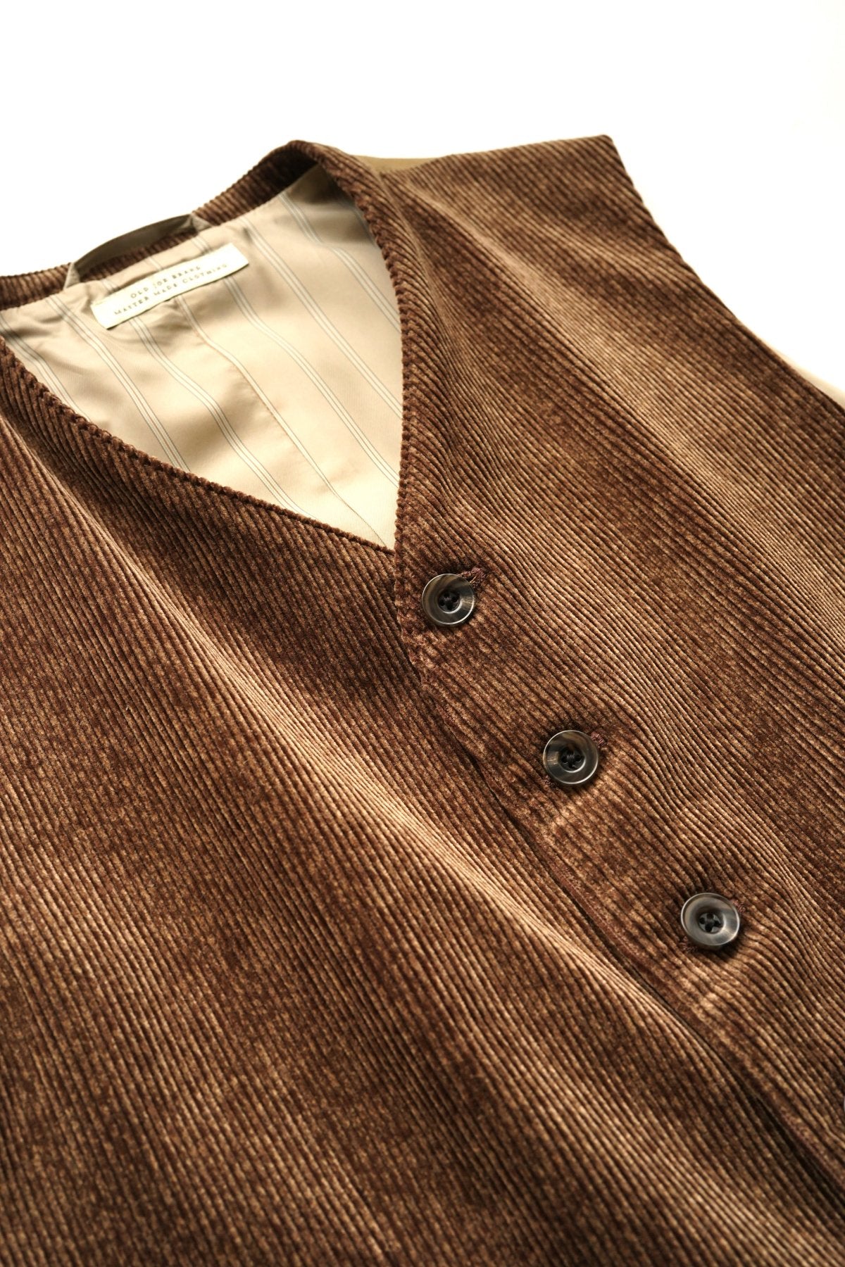 OLD JOE - DOUBLE POCKET GENTS VEST - BARK