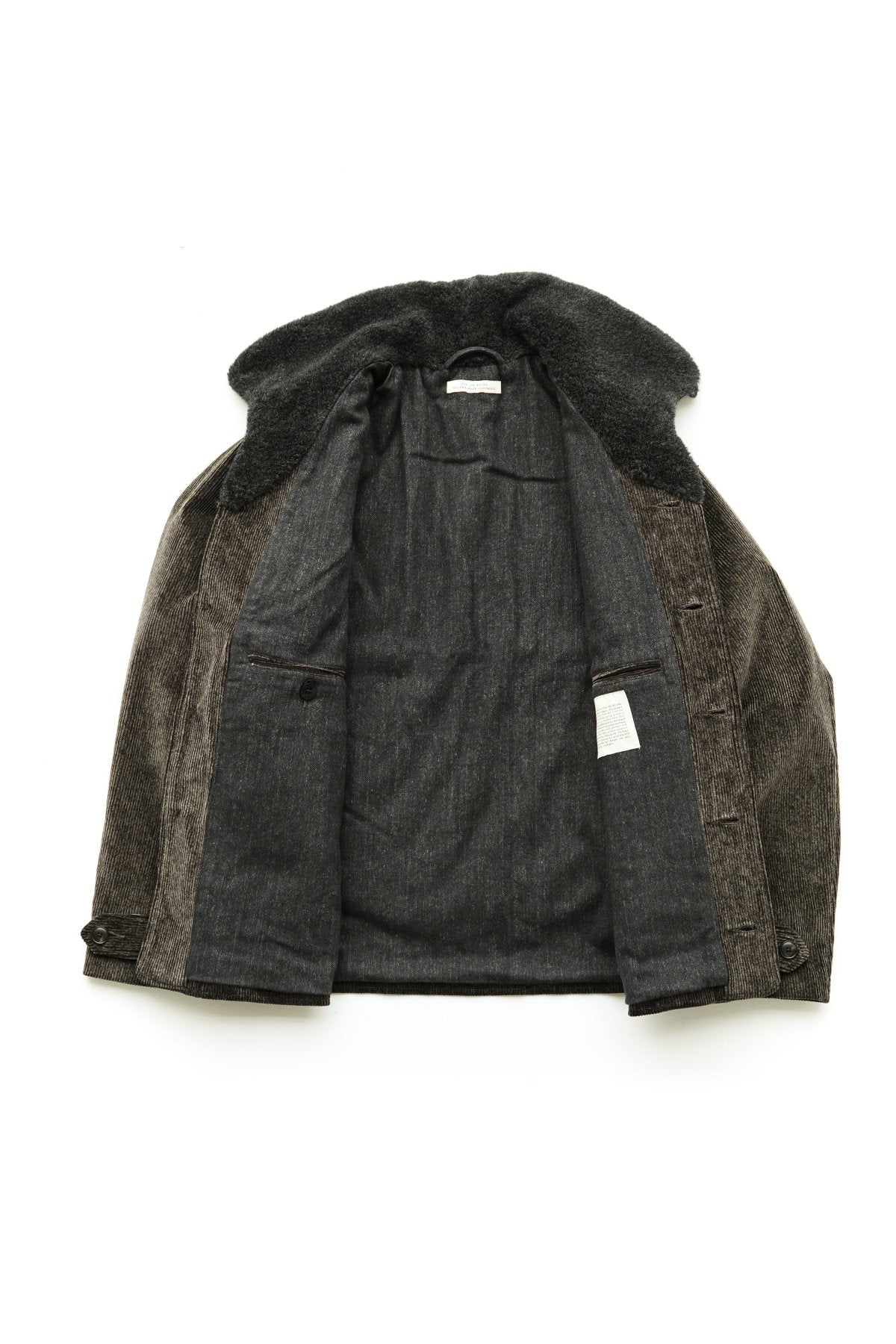 OLD JOE - BUTTONED FRONT GRIZZLY JACKET - SLATE