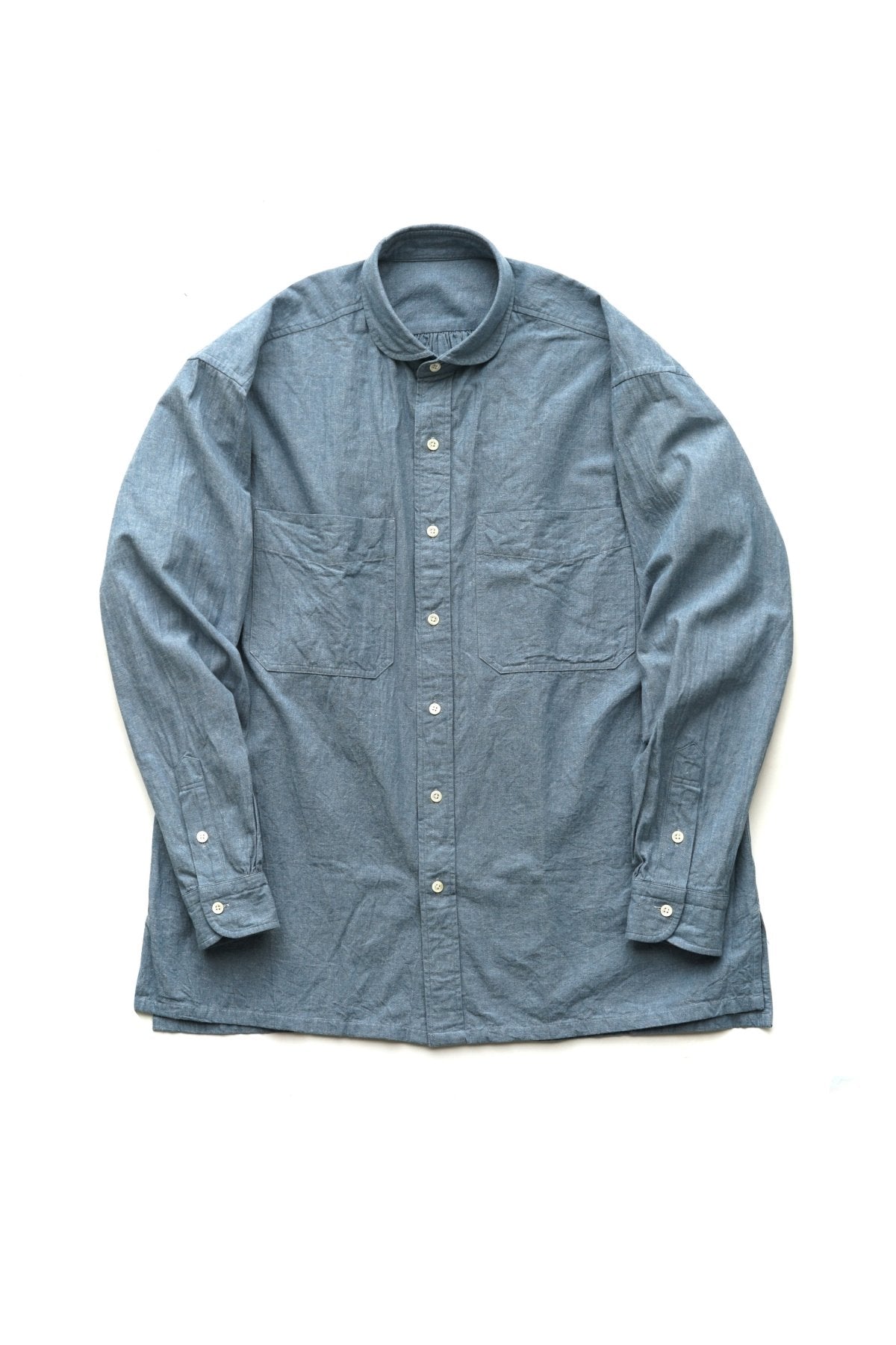 Porter Classic - WIDE POCKET SHIRT - BLUE