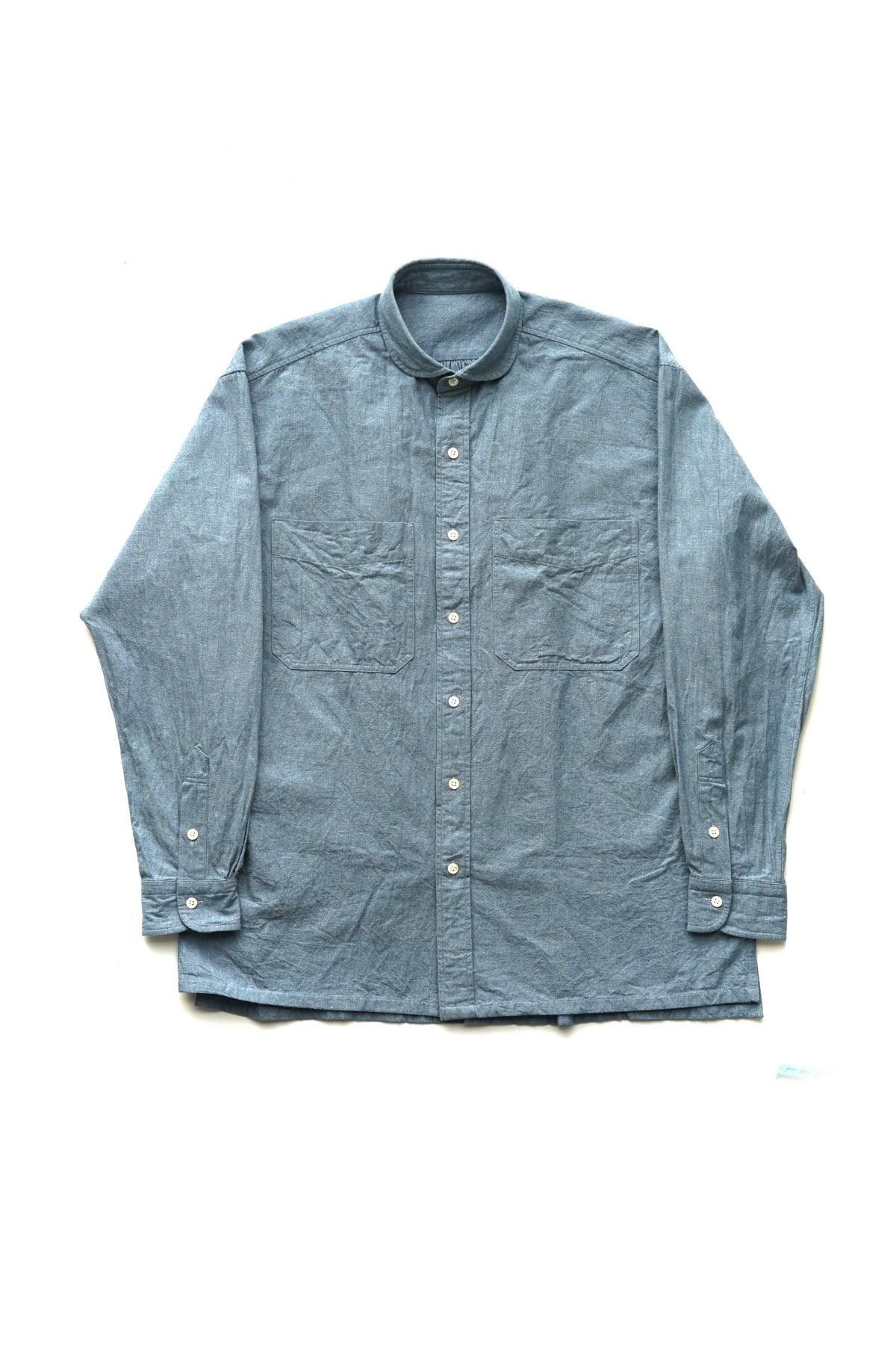 Porter Classic - WIDE POCKET SHIRT - BLUE