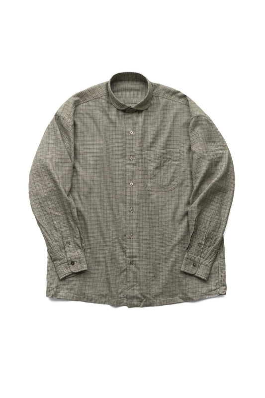 Porter Classic - CASHMERE COTTON GOLD CHECK SHIRT - GOLD