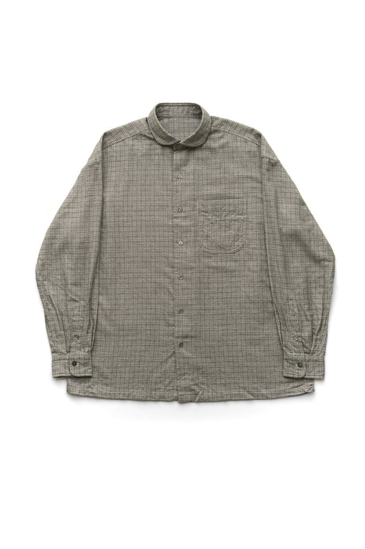 Porter Classic - CASHMERE COTTON GOLD CHECK SHIRT - GOLD