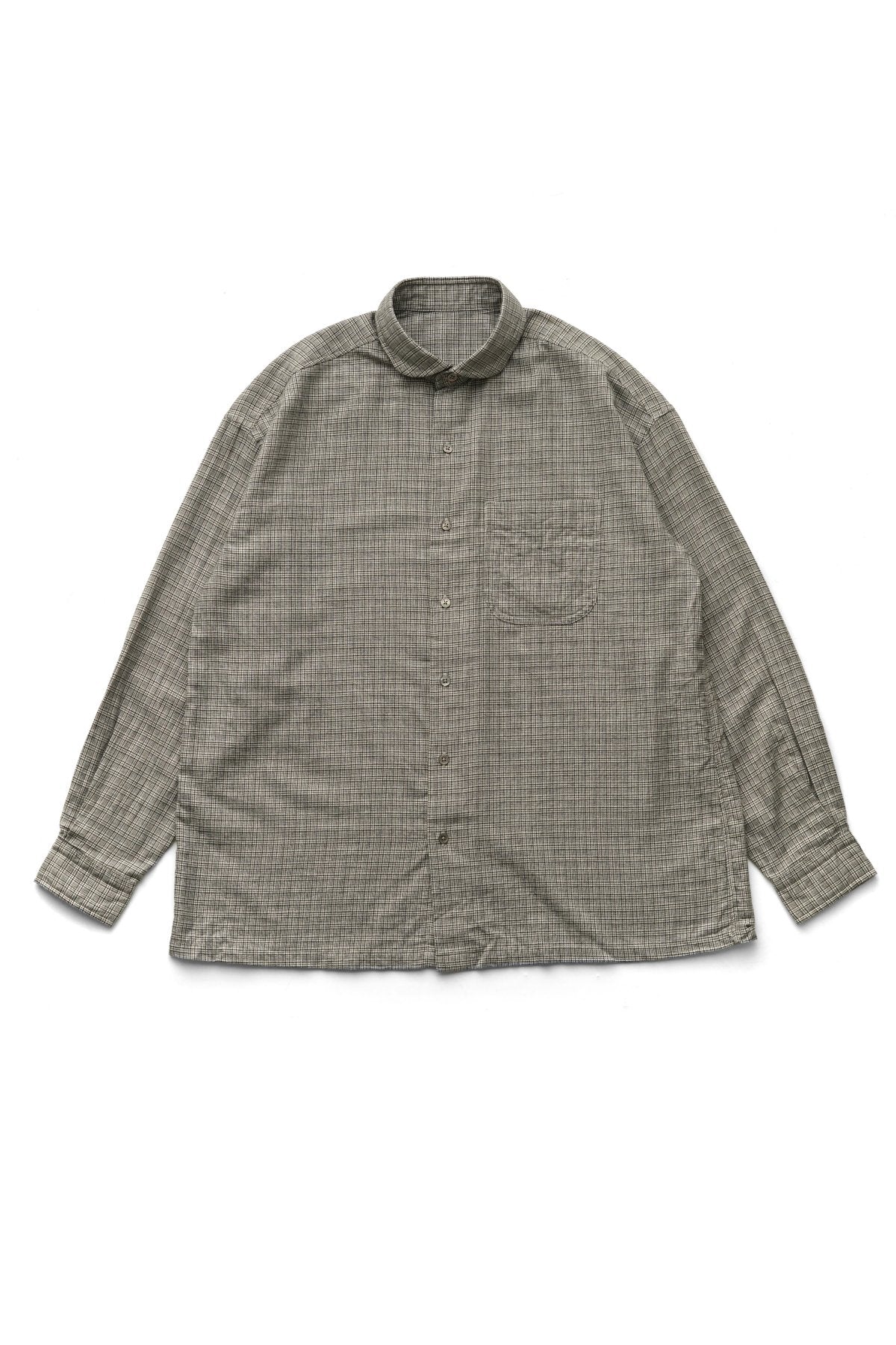 Porter Classic - CASHMERE COTTON GOLD CHECK SHIRT - GOLD