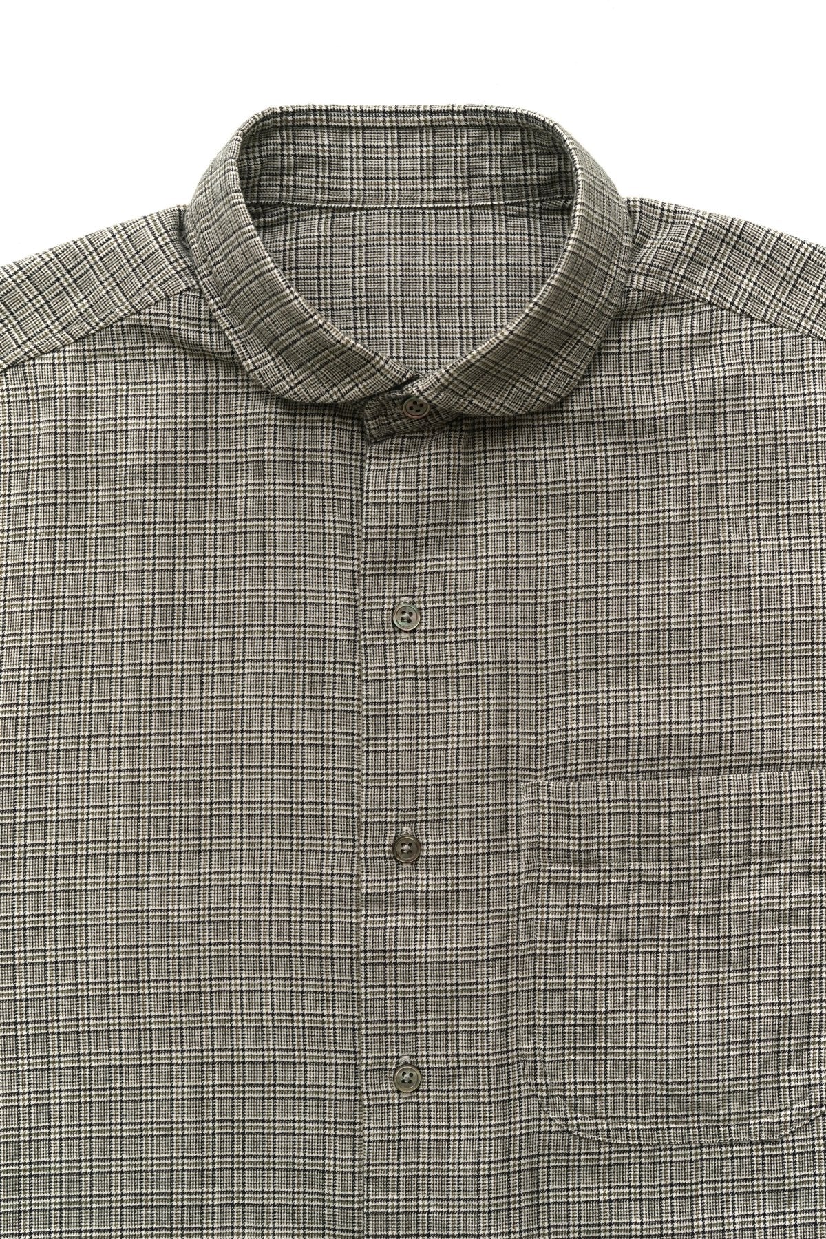 Porter Classic - CASHMERE COTTON GOLD CHECK SHIRT - GOLD