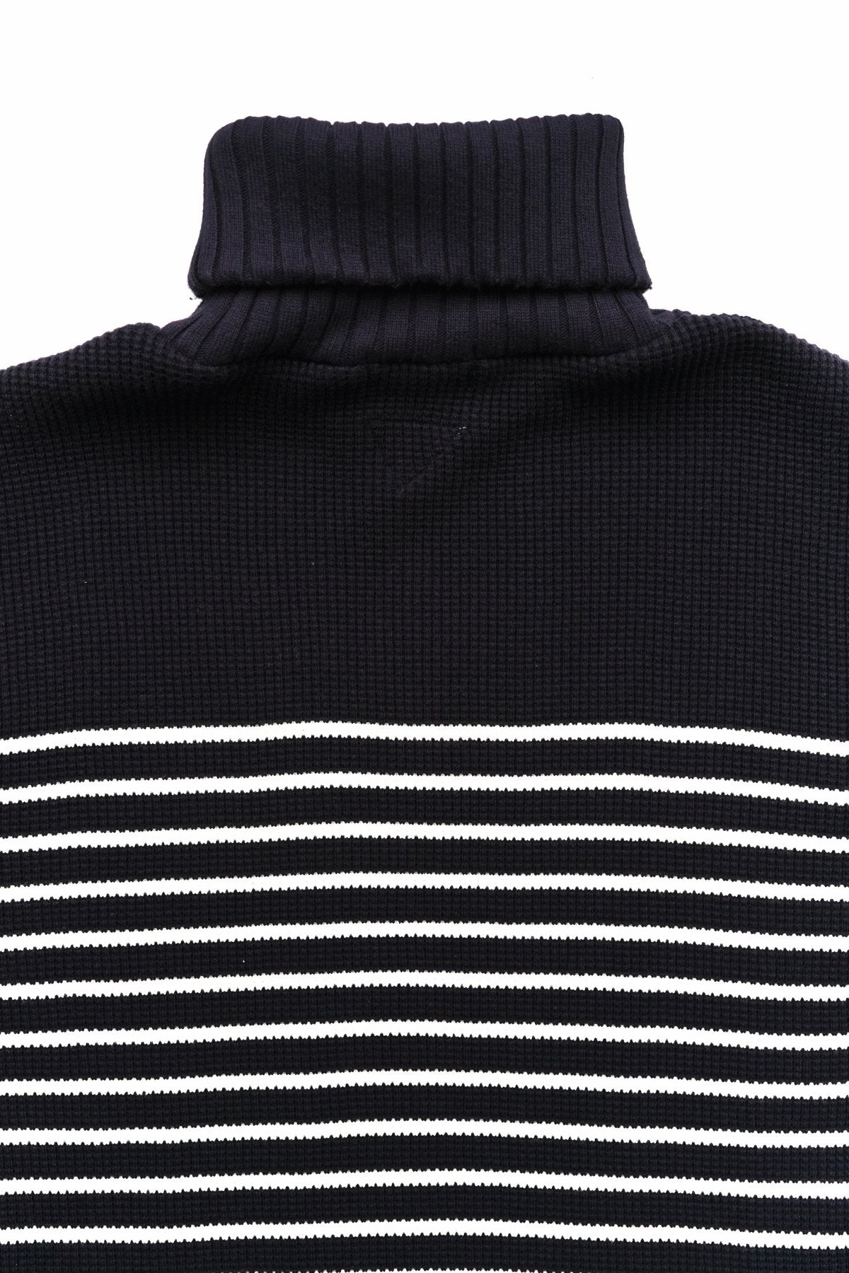 Nigel Cabourn - TURTLE NECK PANEL BORDER - NAVY