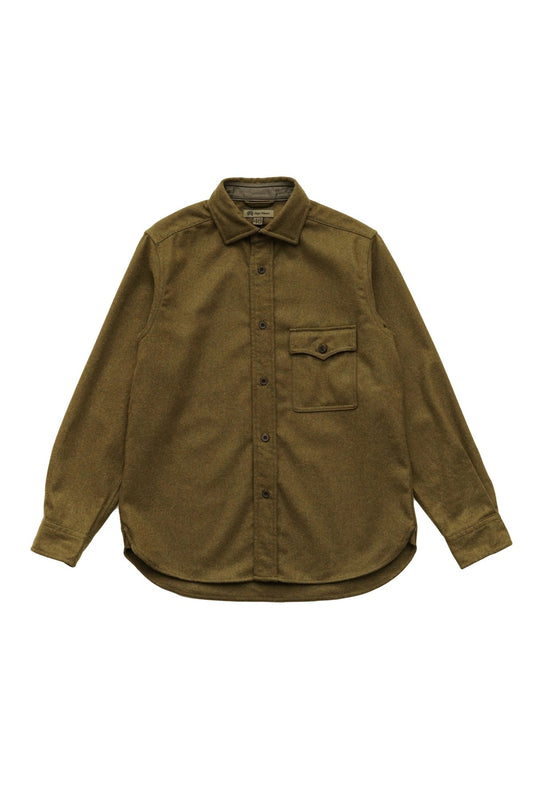 Nigel Cabourn - MODIFIED CPO SH - WASHABLE WOOL - GREEN