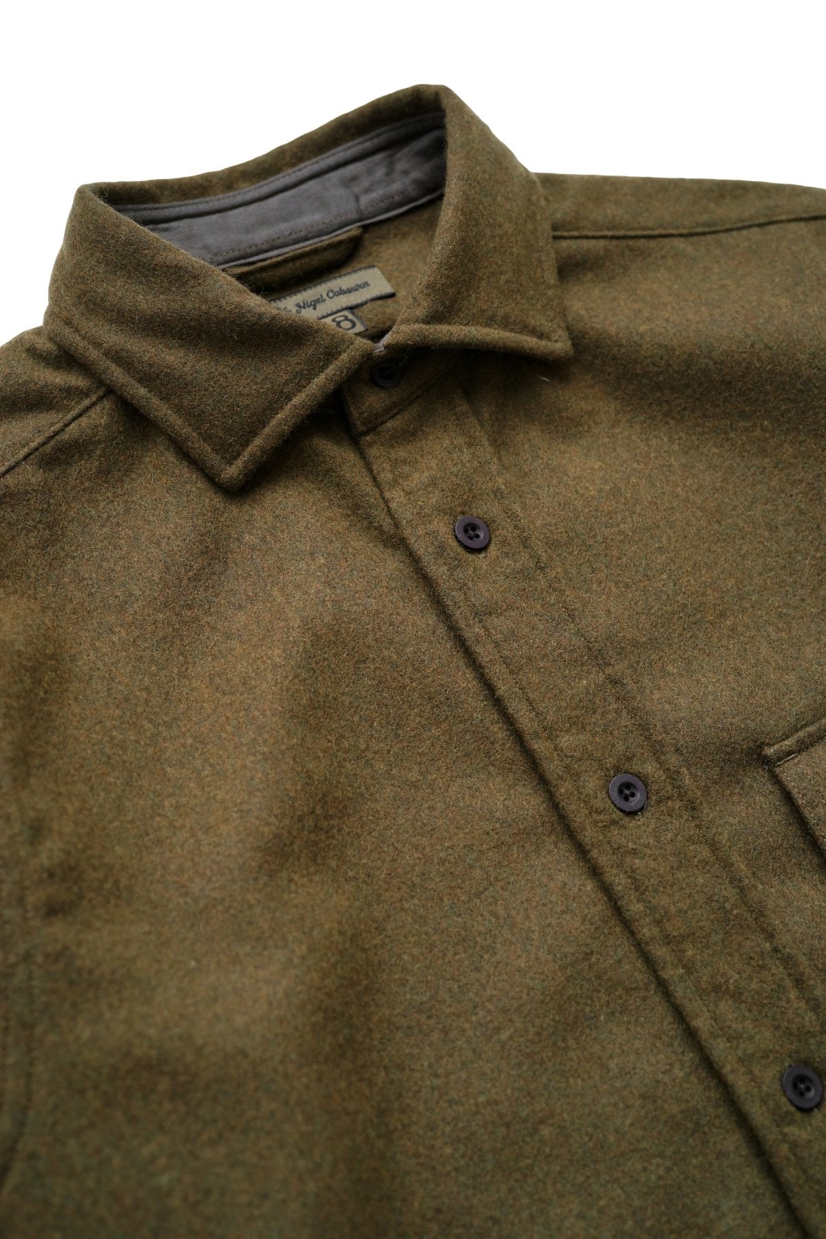 Nigel Cabourn - MODIFIED CPO SH - WASHABLE WOOL - GREEN