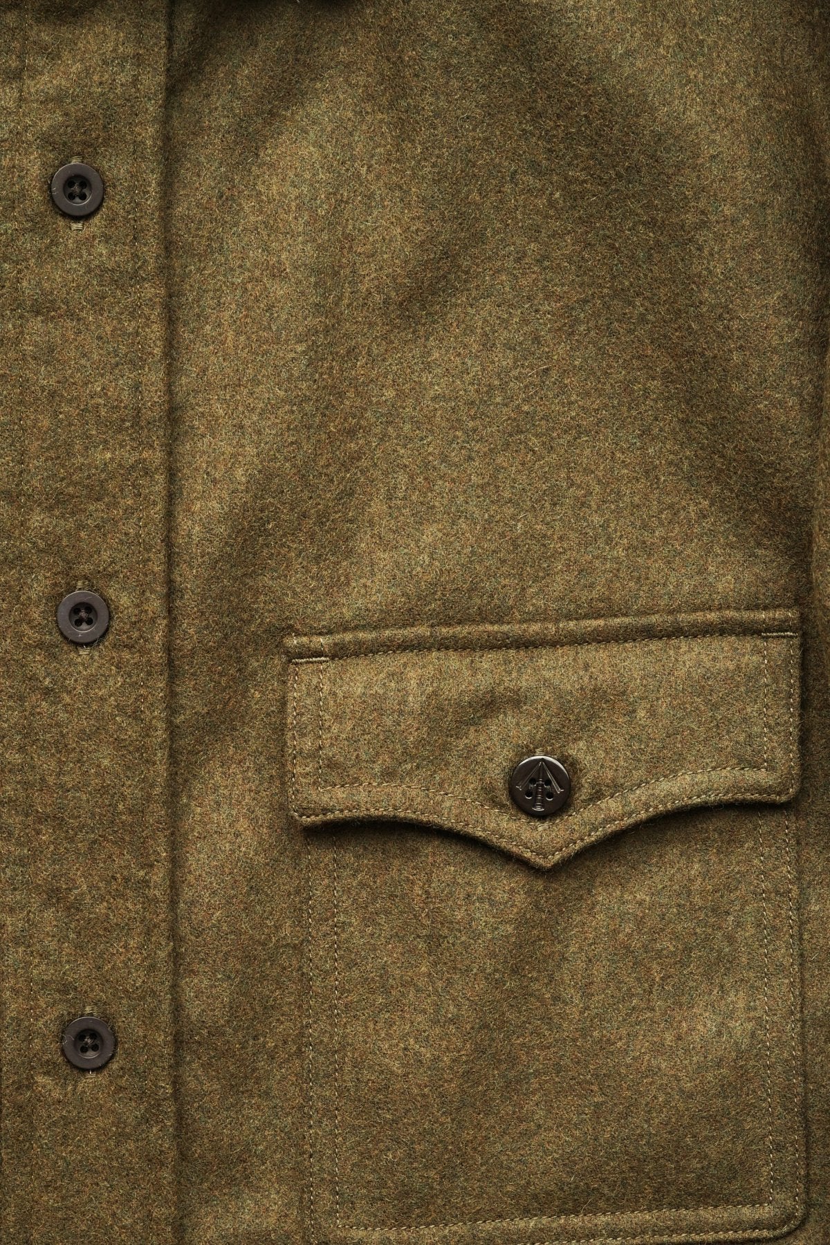 Nigel Cabourn - MODIFIED CPO SH - WASHABLE WOOL - GREEN