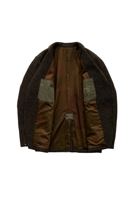 Nigel Cabourn -  HOSPITAL JACKET DONEGAL TWEED - BROWN