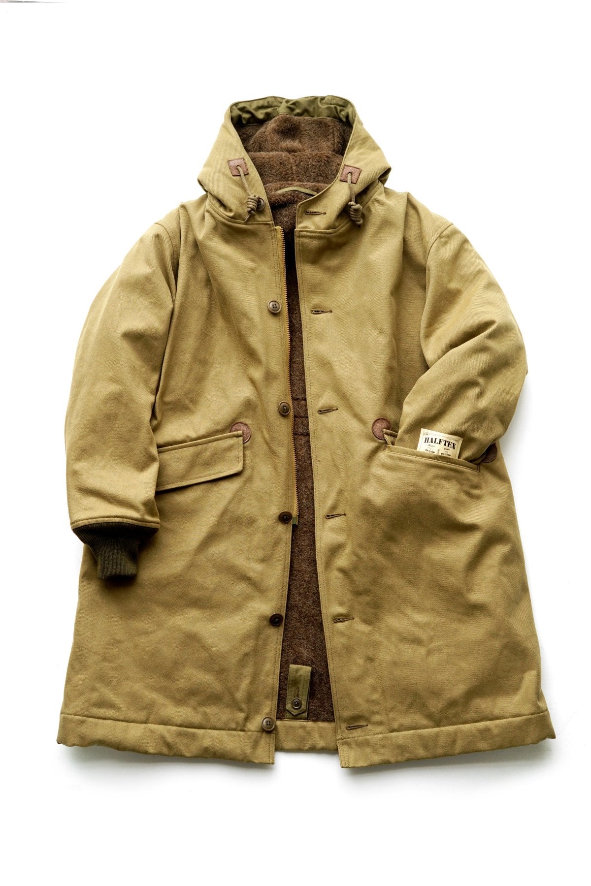 Nigel Cabourn - N-2 DECK Rev COAT - HALFTEX KHAKI