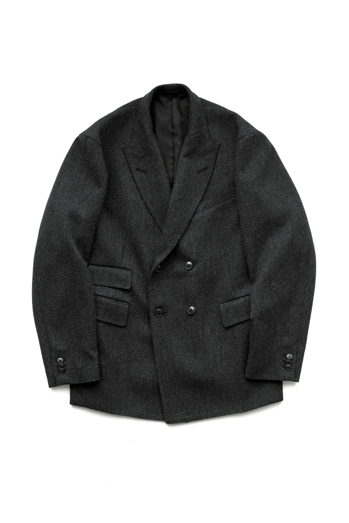 OLD JOE - DOUBLE-BREASTED SWING JACKET - DIAMOND WEAVE