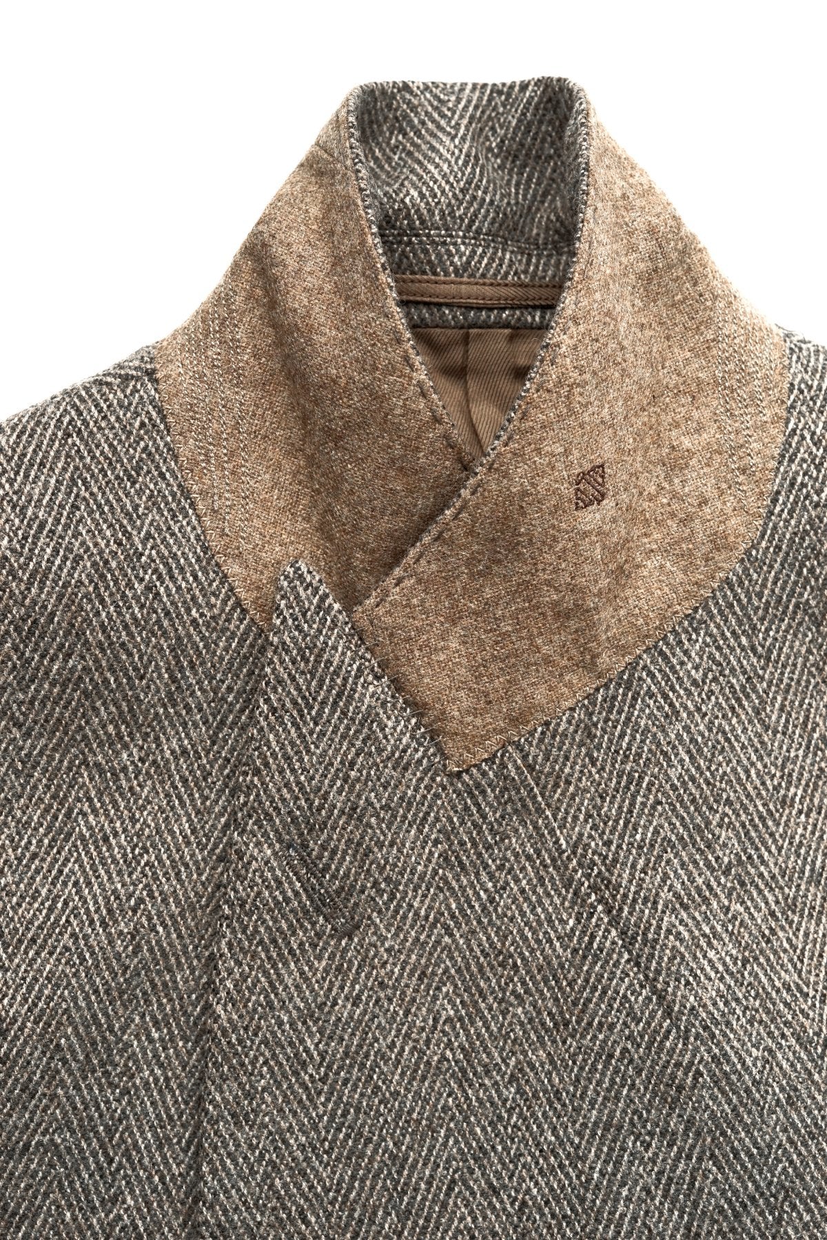 OLD JOE - DOUBLE-BREASTED SWING JACKET -  FANCY HERRINGBONE