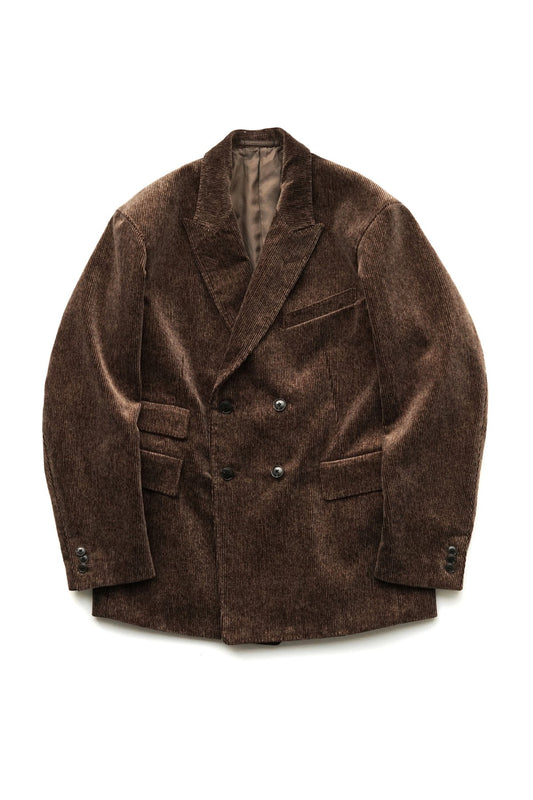 OLD JOE ★★★ - EXCLUSIVE DOUBLE-BREASTED SWING JACKET - BARK