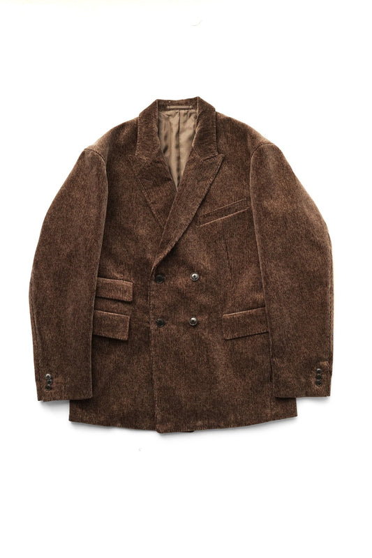 OLD JOE ★★★ - EXCLUSIVE DOUBLE-BREASTED SWING JACKET - BARK