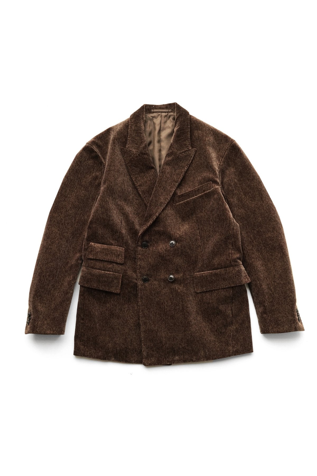 OLD JOE ★★★ - EXCLUSIVE DOUBLE-BREASTED SWING JACKET - BARK