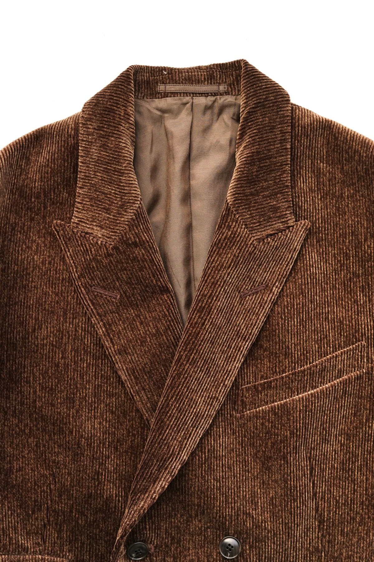 OLD JOE ★★★ - EXCLUSIVE DOUBLE-BREASTED SWING JACKET - BARK