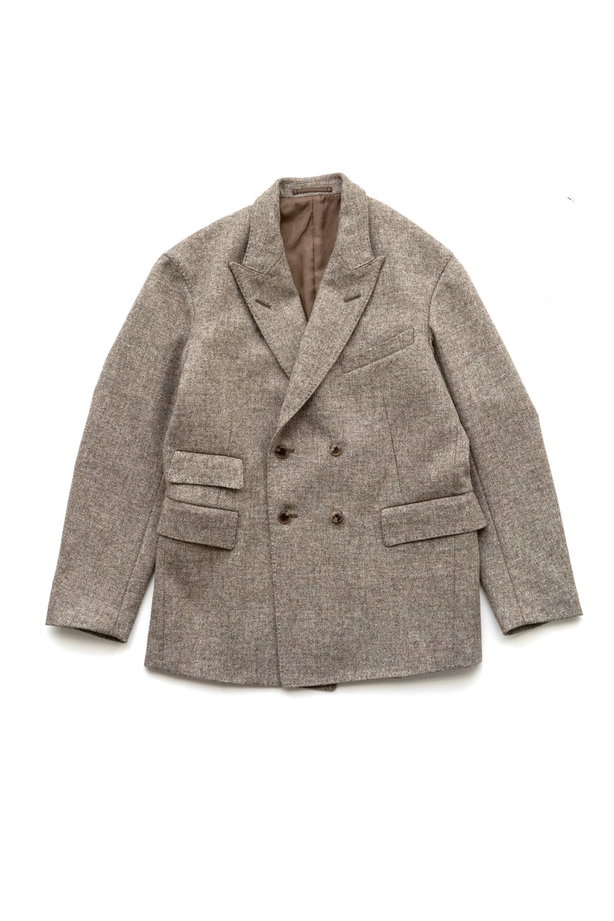 OLD JOE ★★★ - EXCLUSIVE DOUBLE-BREASTED SWING JACKET - FOG