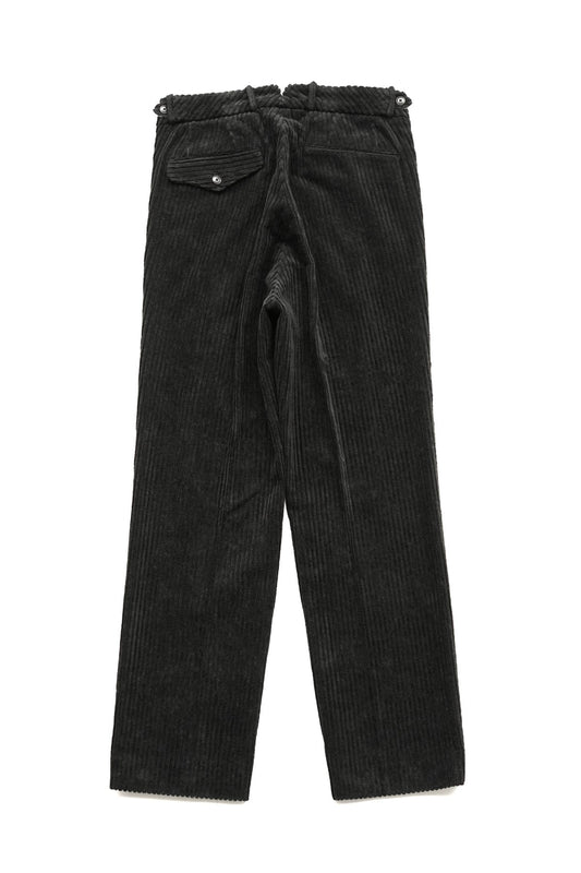 OLD JOE ★★★ - EXCLUSIVE DOUBLE-PLEATED DRAPE TROUSER - BLACK