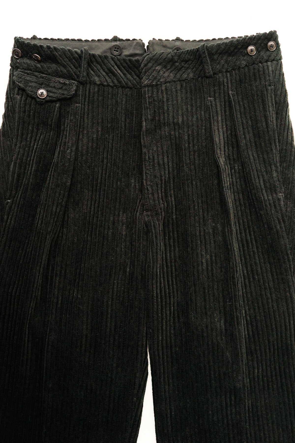 OLD JOE ★★★ - EXCLUSIVE DOUBLE-PLEATED DRAPE TROUSER - BLACK