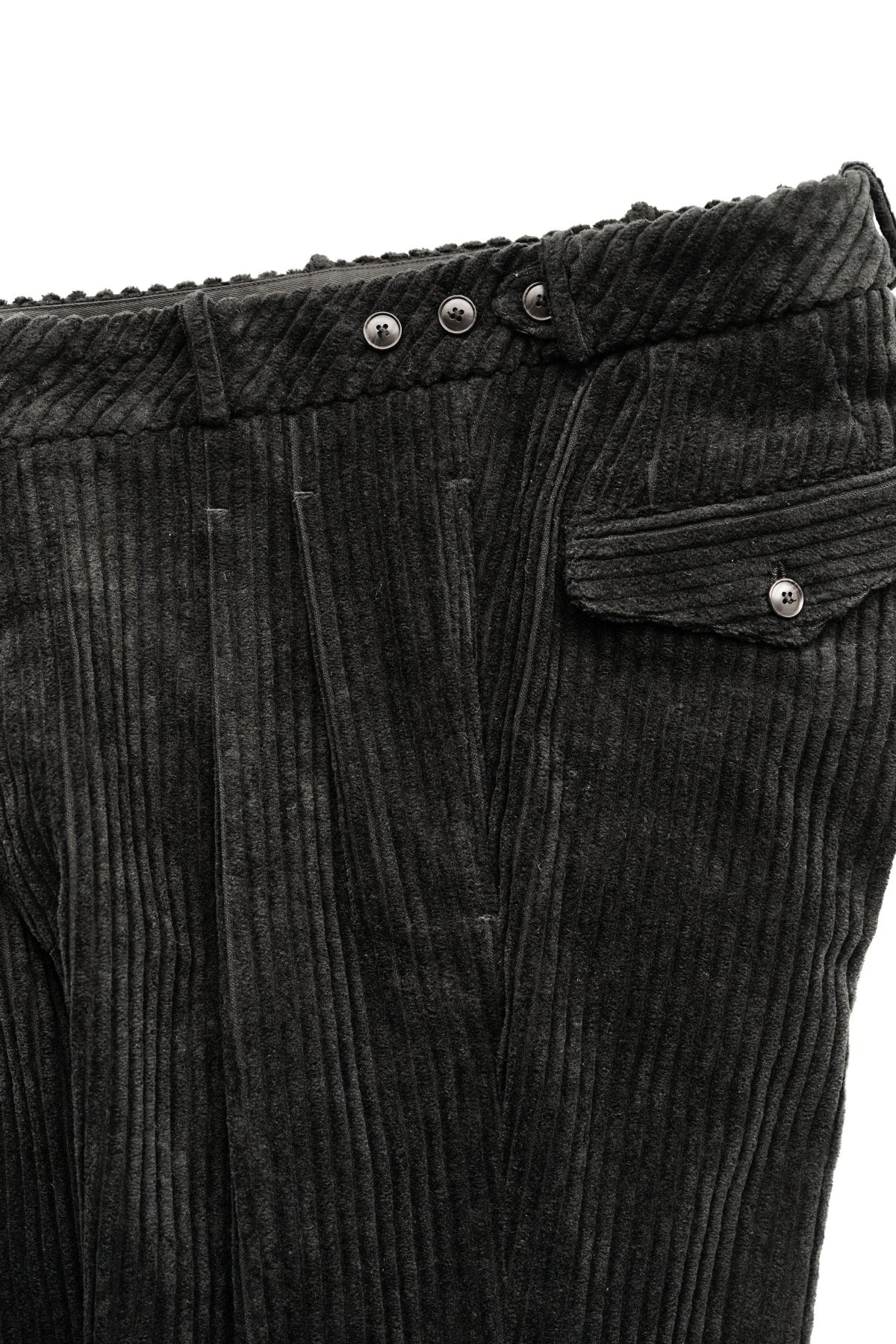 OLD JOE ★★★ - EXCLUSIVE DOUBLE-PLEATED DRAPE TROUSER - BLACK