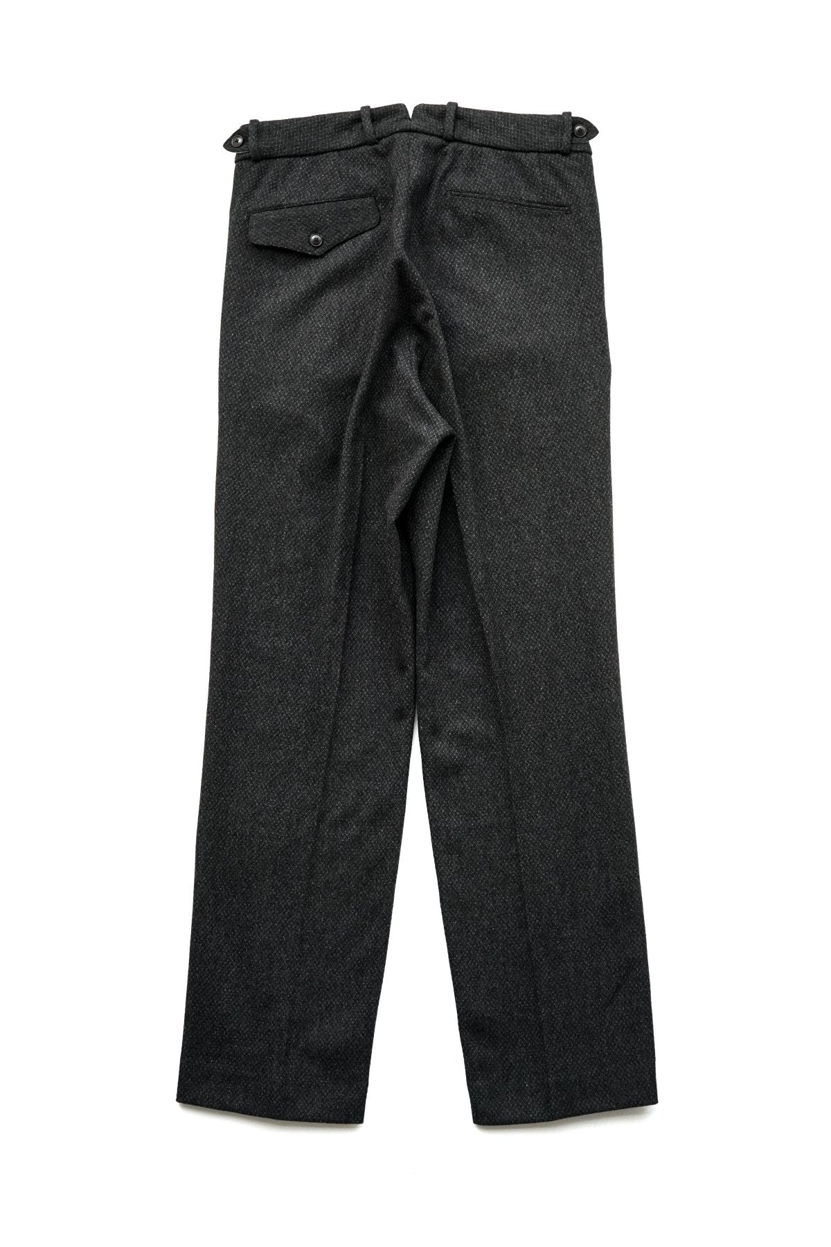 OLD JOE - DOUBLE-PLEATED DRAPE TROUSER - DIAMOND WEAVE