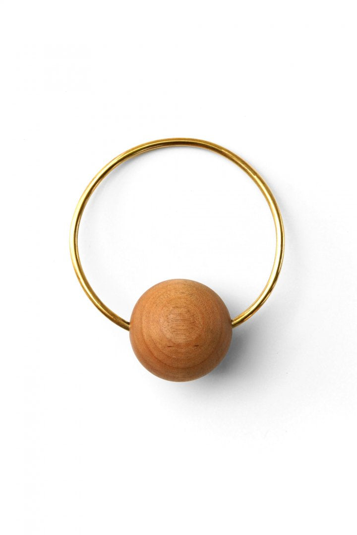 8UEDE - PARALLEL PLANET BANGLE L - NATURAL/GOLD