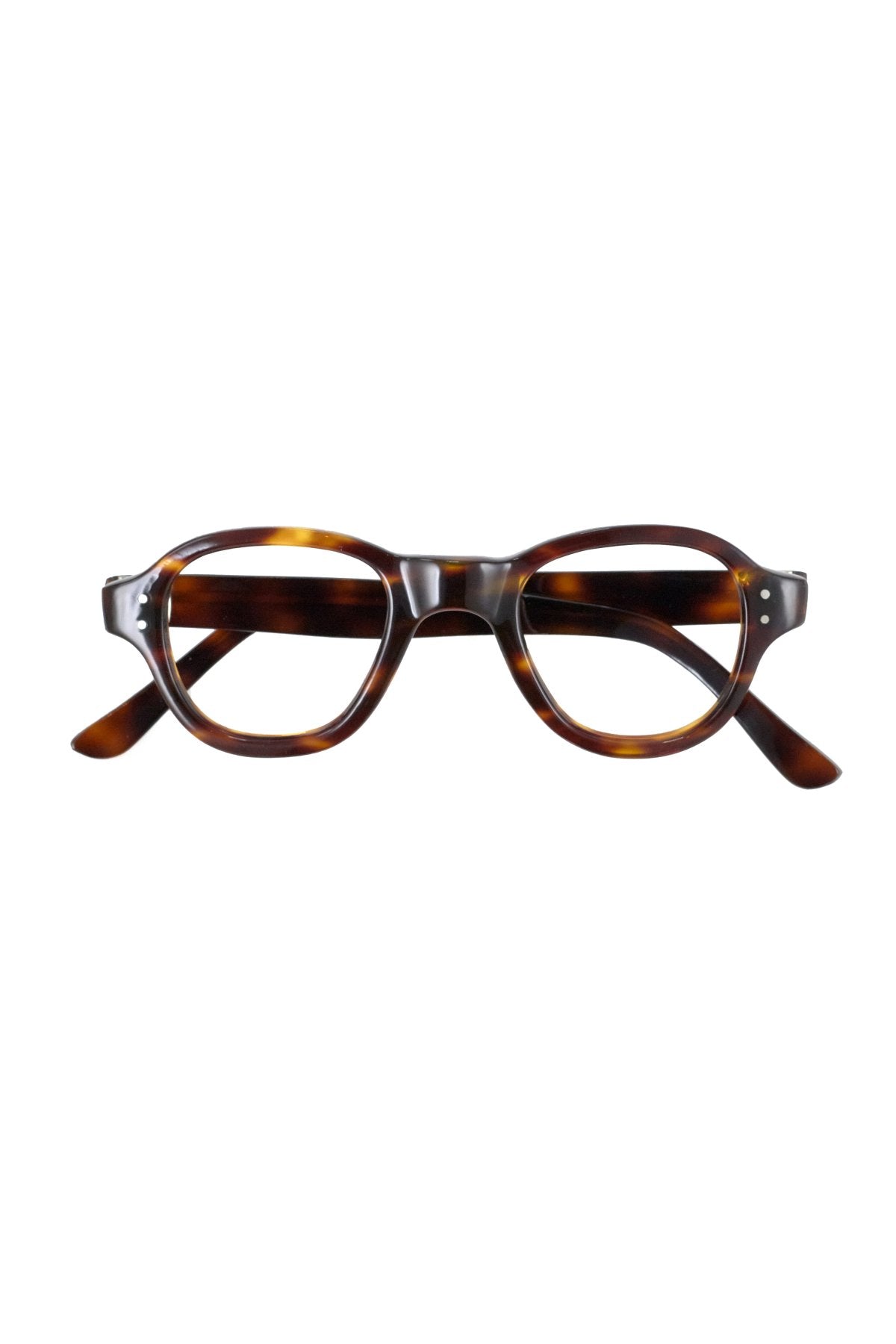 1950s HAND MADE BRITISH VINTAGE EYEWEAR AMBER - OPT-571