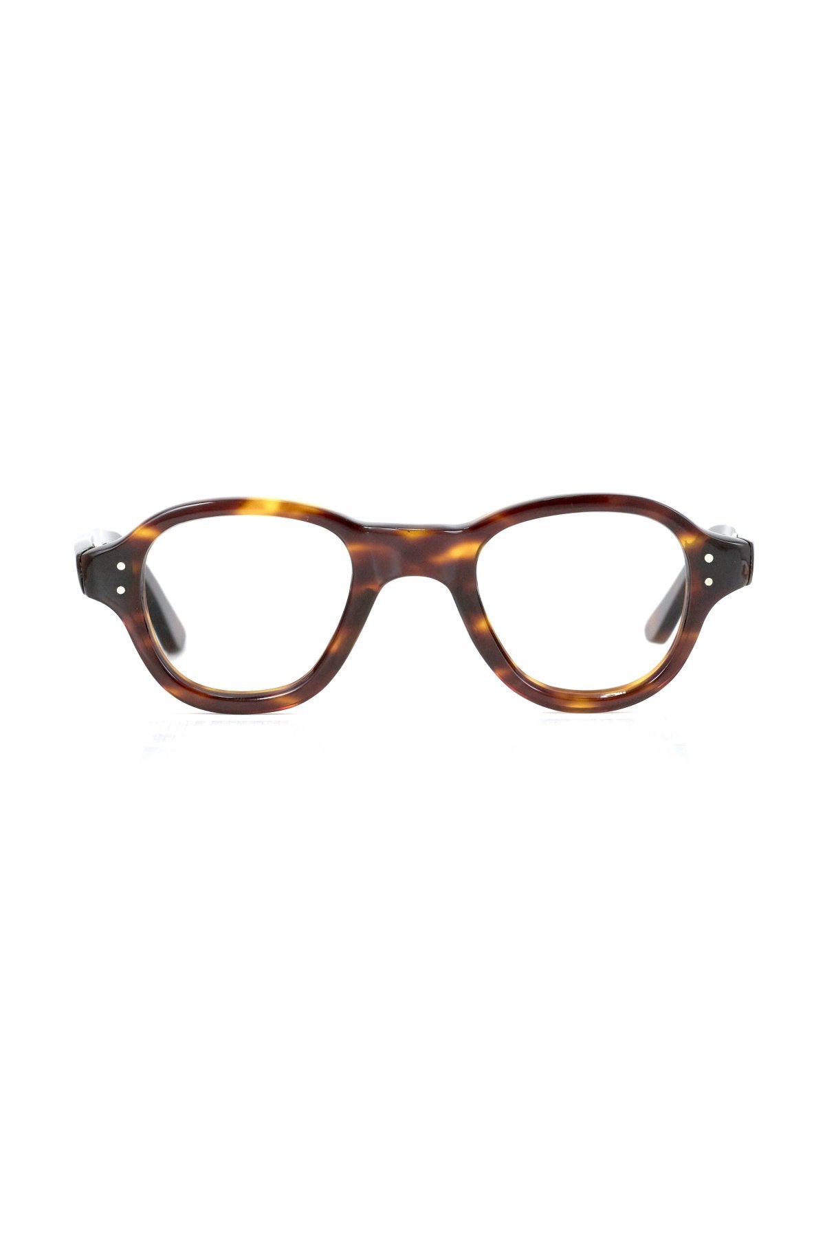 1950s HAND MADE BRITISH VINTAGE EYEWEAR AMBER - OPT-571