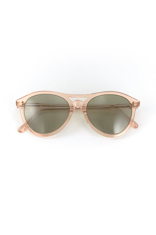 1960s FRANCE VINTAGE SUNGLASS TRANSPARENT PINK - OPT-572