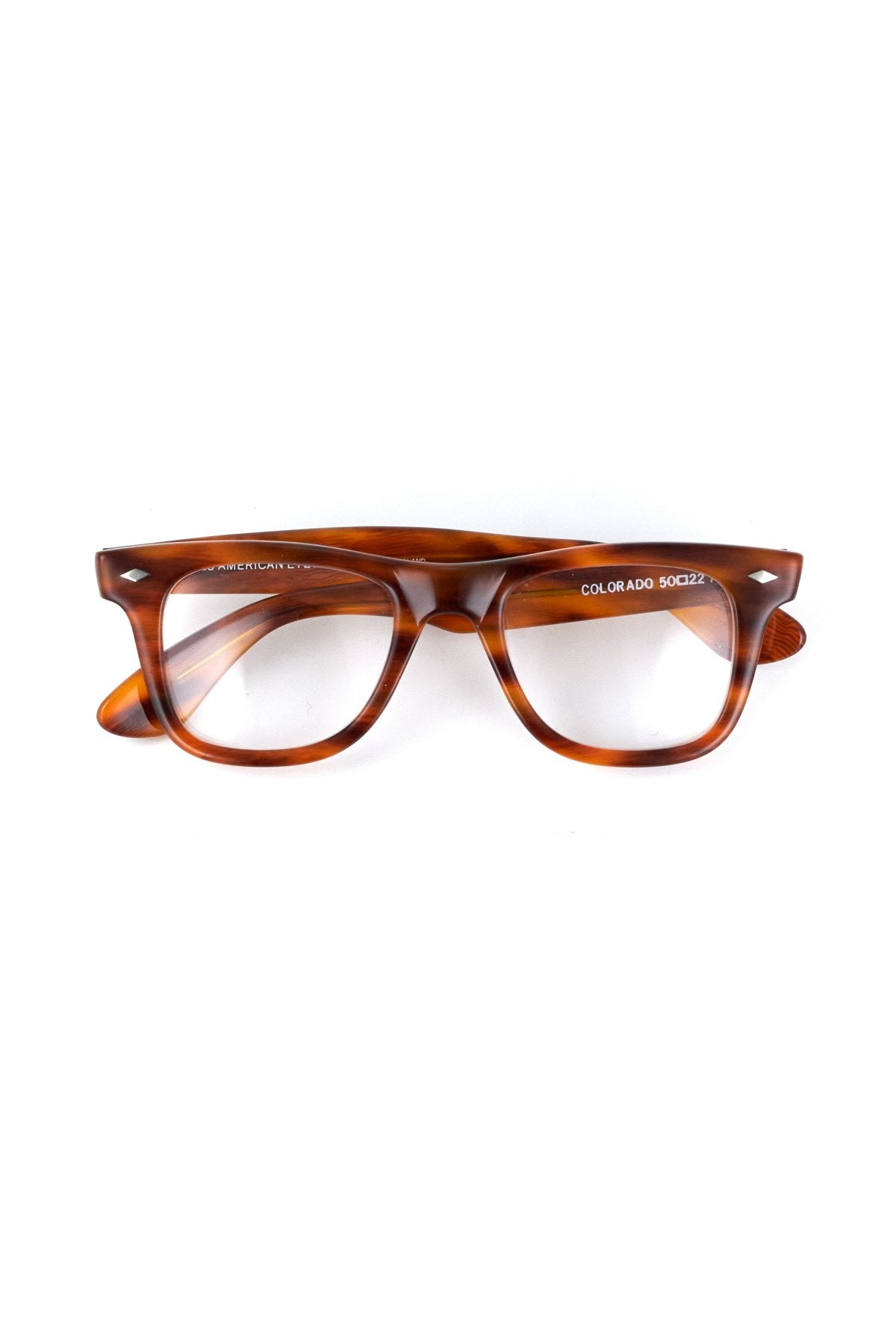 1970s BRITISH VINTAGE EYEWEAR AMBER - OPT-573