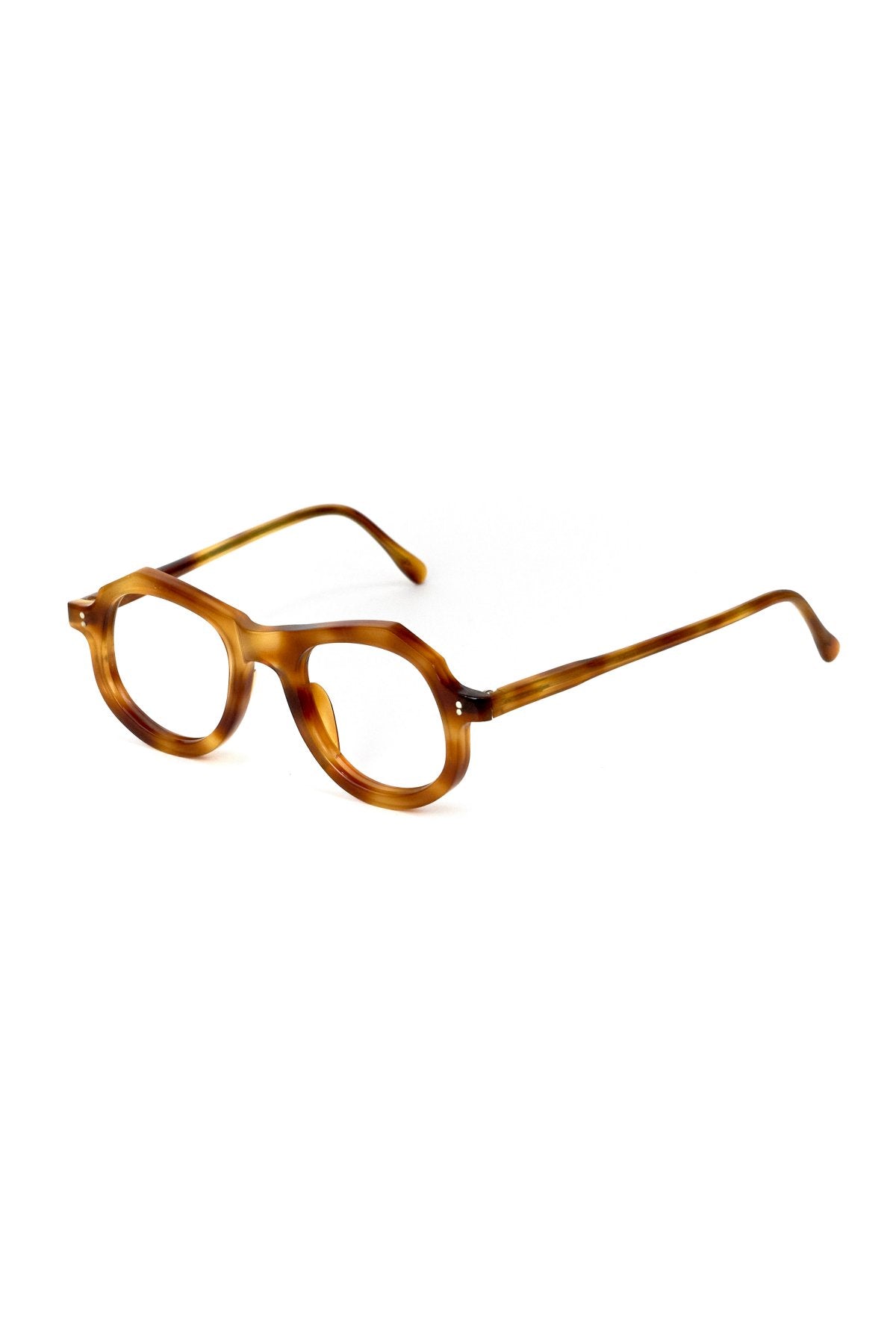 1950s HAND MADE  FRANCE VINTAGE EYEGLASS AMBER - OPT-580