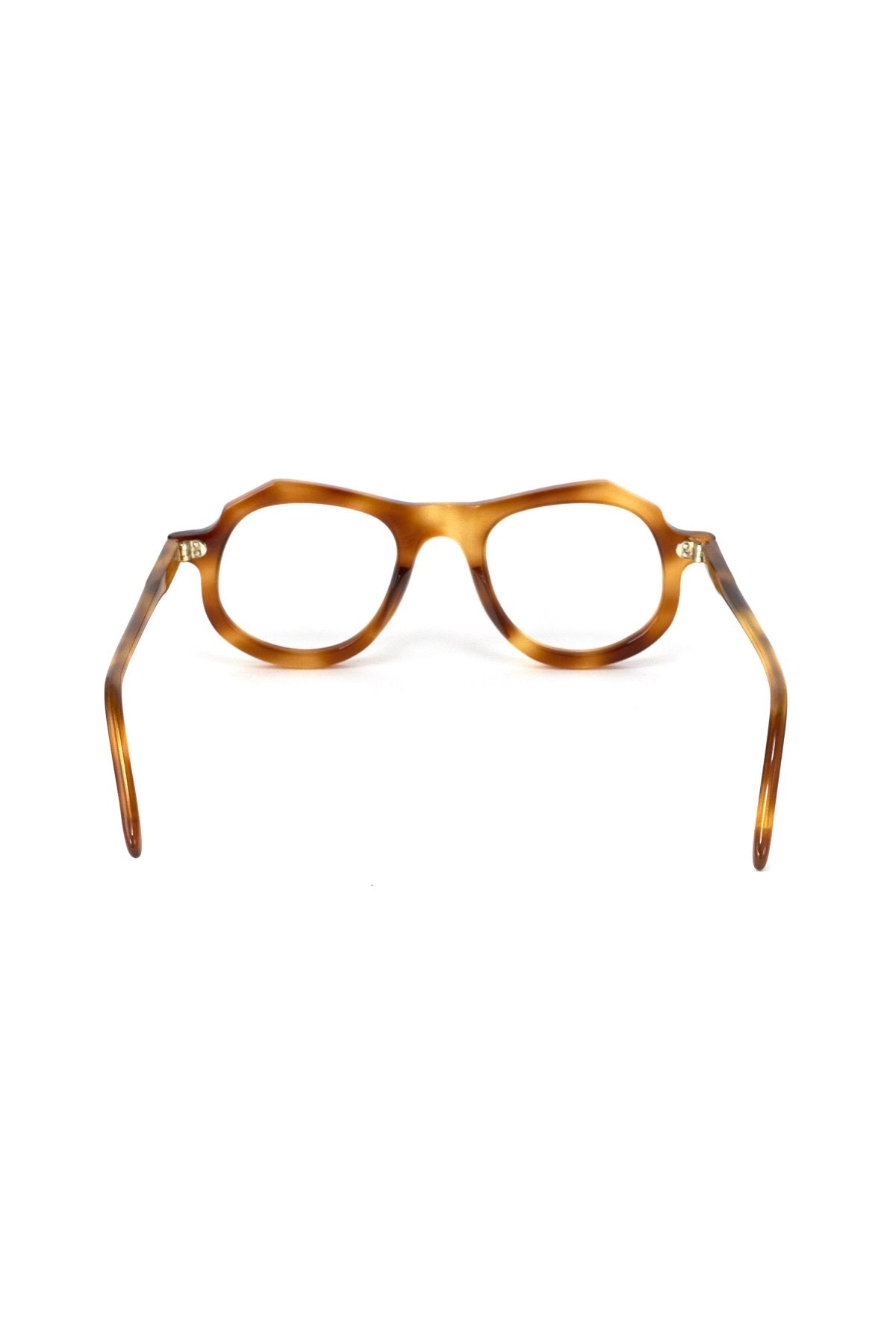 1950s HAND MADE  FRANCE VINTAGE EYEGLASS AMBER - OPT-580