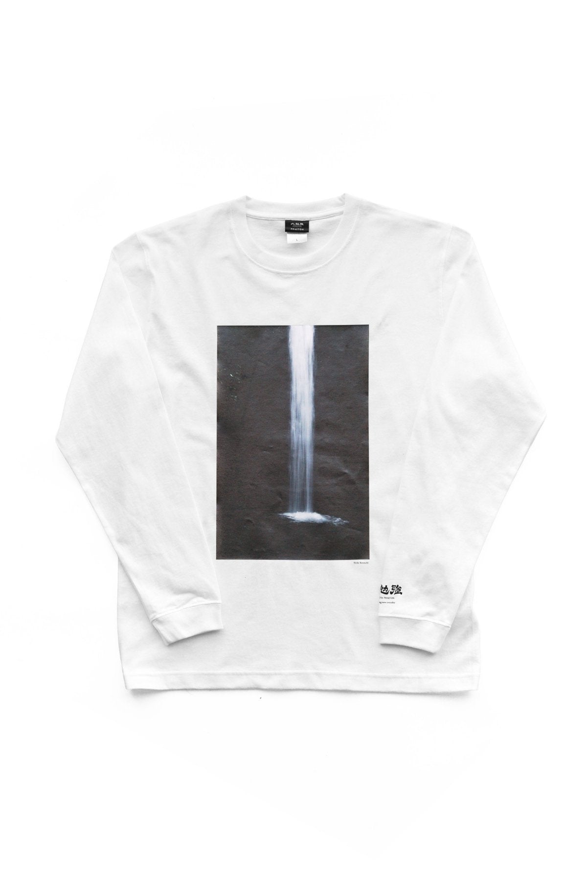 大勉強 DAIBENKYO  by PHAETON | Long Sleeve T-SHIRTS 滝 Photo Rinko Kawauchi - WHITE