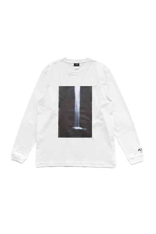 大勉強 DAIBENKYO  by PHAETON | Long Sleeve T-SHIRTS 滝 Photo Rinko Kawauchi - WHITE