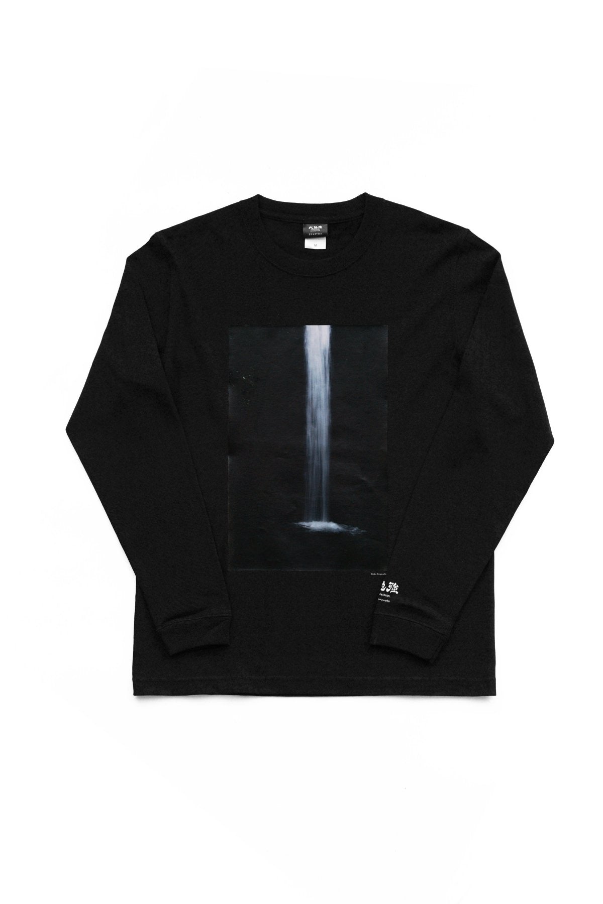 大勉強 DAIBENKYO  by PHAETON | Long Sleeve T-SHIRTS 滝 Photo Rinko Kawauchi - BLACK