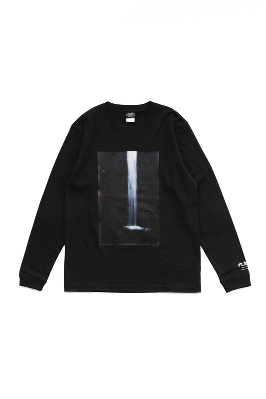 大勉強 DAIBENKYO  by PHAETON | Long Sleeve T-SHIRTS 滝 Photo Rinko Kawauchi - BLACK