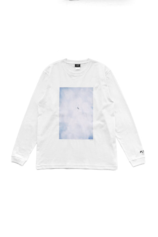 大勉強 DAIBENKYO  by PHAETON | Long Sleeve T-SHIRTS あめんぼ Photo Rinko Kawauchi - WHITE