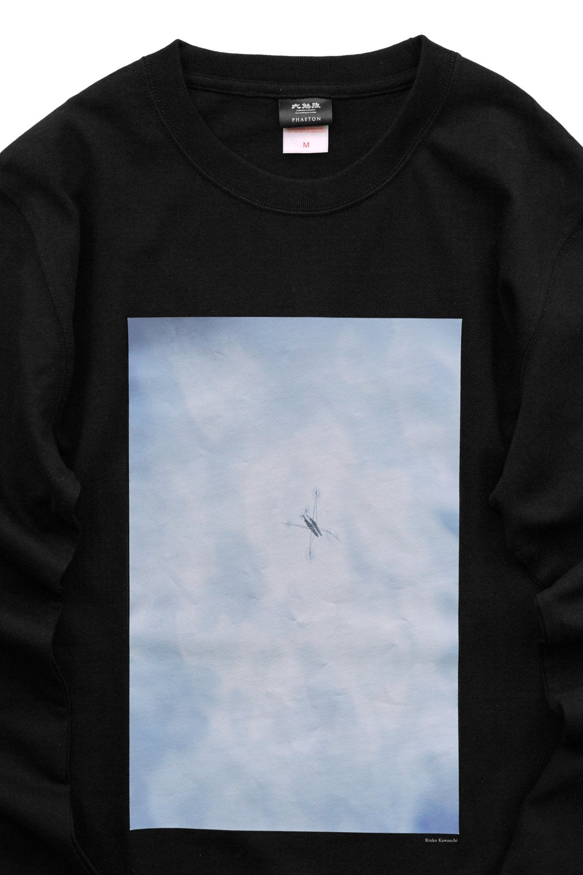 大勉強 DAIBENKYO  by PHAETON | Long Sleeve T-SHIRTS あめんぼ Photo Rinko Kawauchi - BLACK