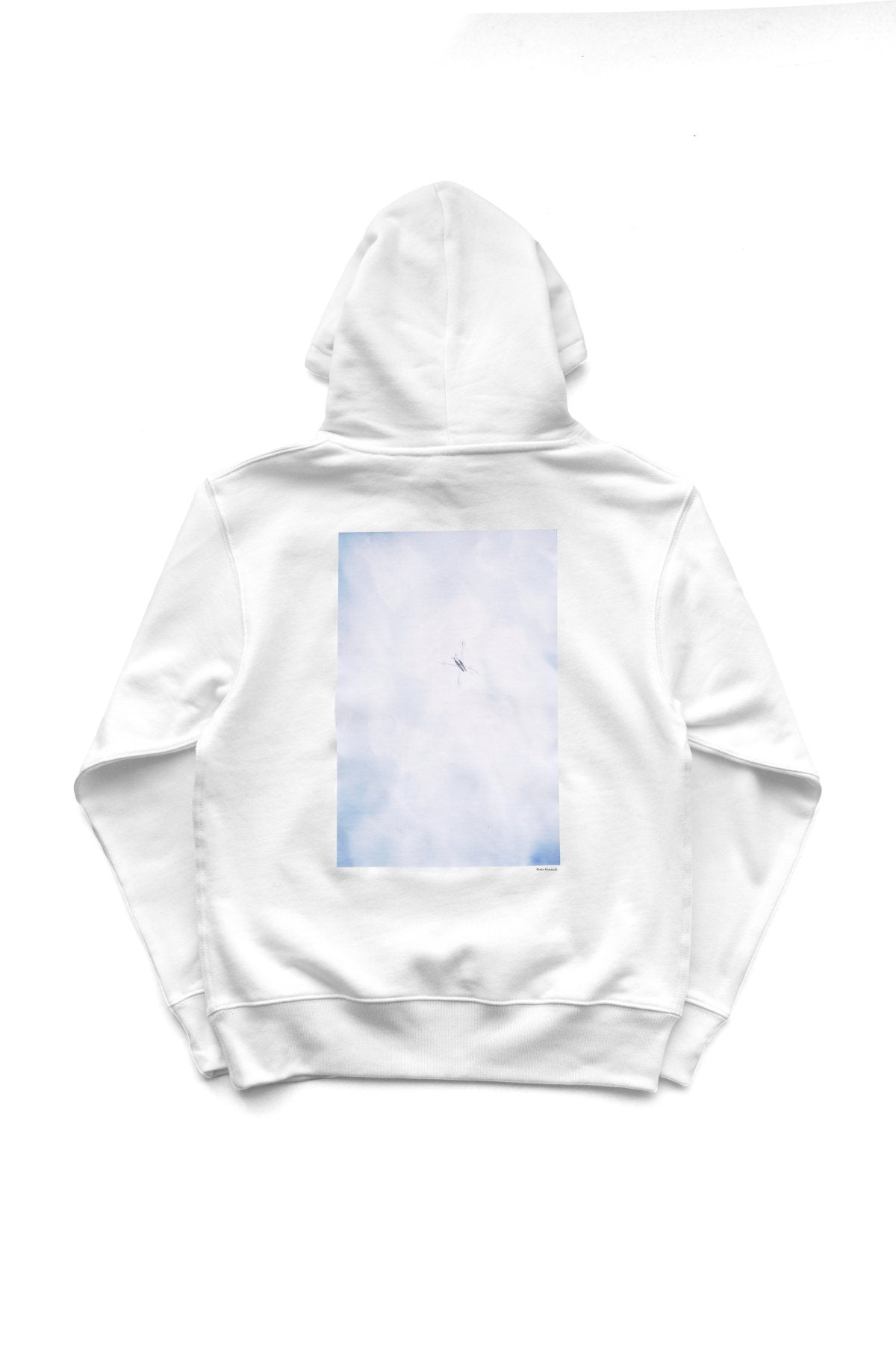 大勉強 DAIBENKYO  by PHAETON | Hooded Sweatshirt あめんぼ Photo Rinko Kawauchi - WHITE