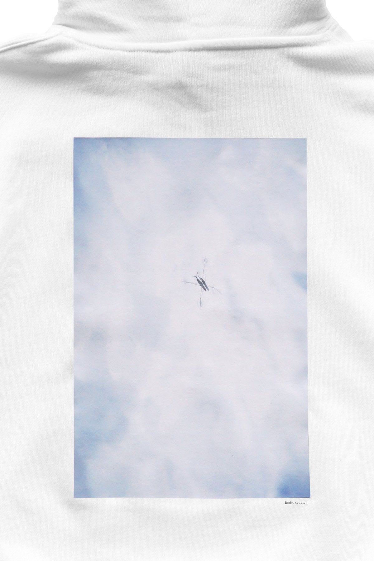 大勉強 DAIBENKYO  by PHAETON | Hooded Sweatshirt あめんぼ Photo Rinko Kawauchi - WHITE