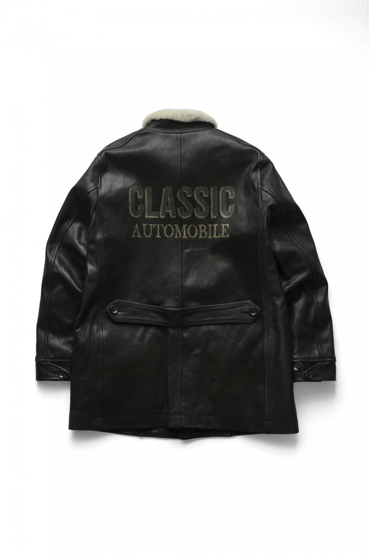 Porter Classic ★★★ - H/W CUSTOM HORSE LEATHER CAR COAT - BLACK