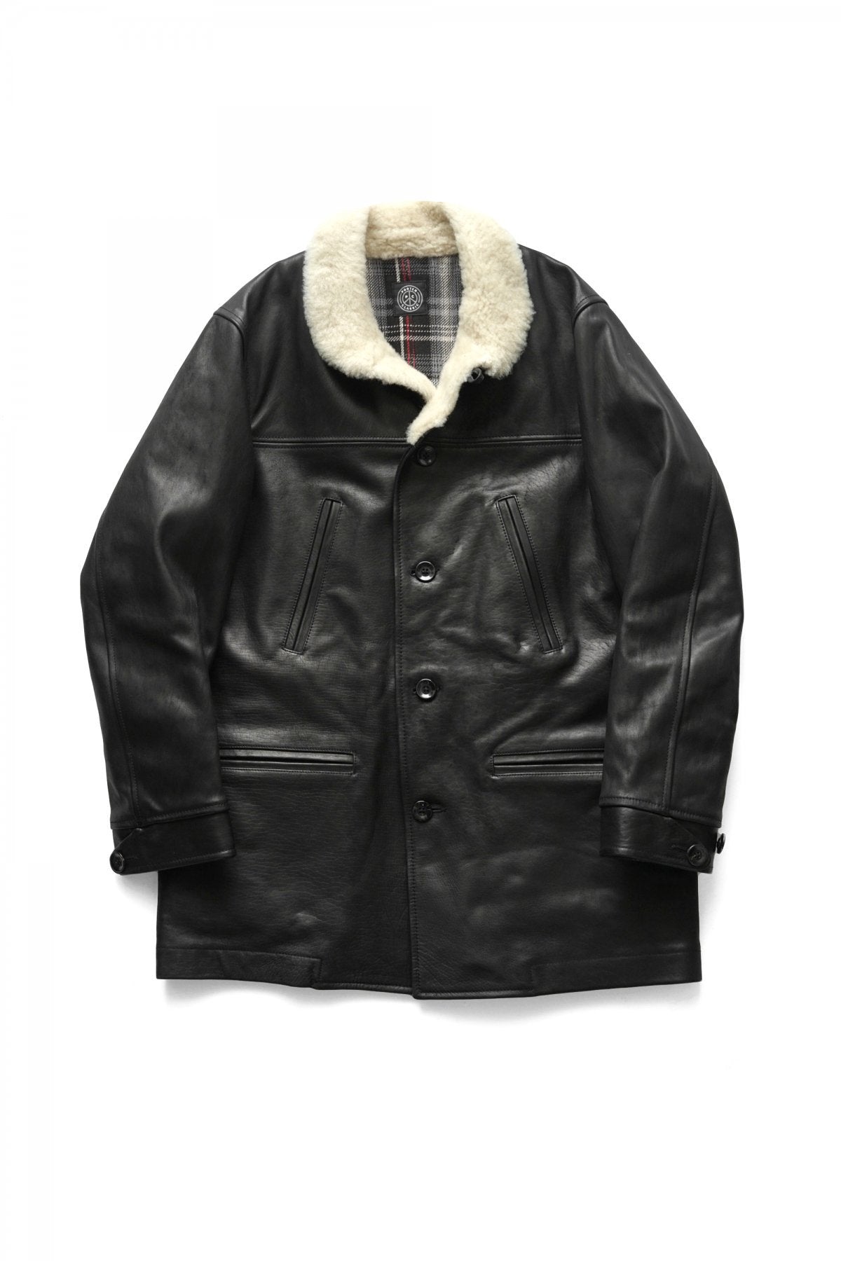 Porter Classic ★★★ - H/W CUSTOM HORSE LEATHER CAR COAT - BLACK